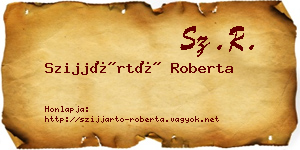 Szijjártó Roberta névjegykártya